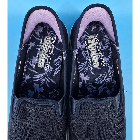 Skechers Slip-ins GOwalk Women's Comfort Shoes Sz 12 Navy Travel Washable Light - Picture 7 of 8